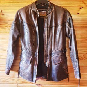 Vintage Harley Davidson Leather Jacket or Coat Women's Small/Med.